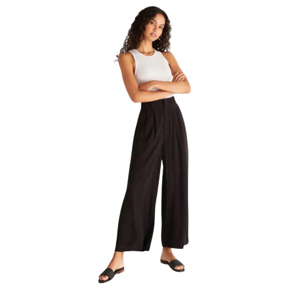 Sassy Zoey Farah Pant Black pants women's size Small, US 2  EU34 UK6 wide legs - Picture 2 of 14